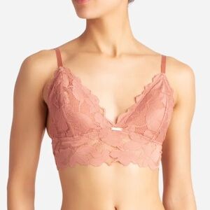 Danskin Lace Bralette in Brown